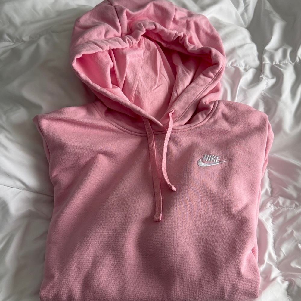 Nike Soft Pink Hoodie with Logo Size Medium NWOT - Picture 3 of 5